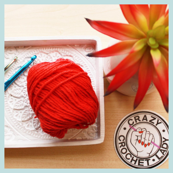 Crazy Crochet Sticker