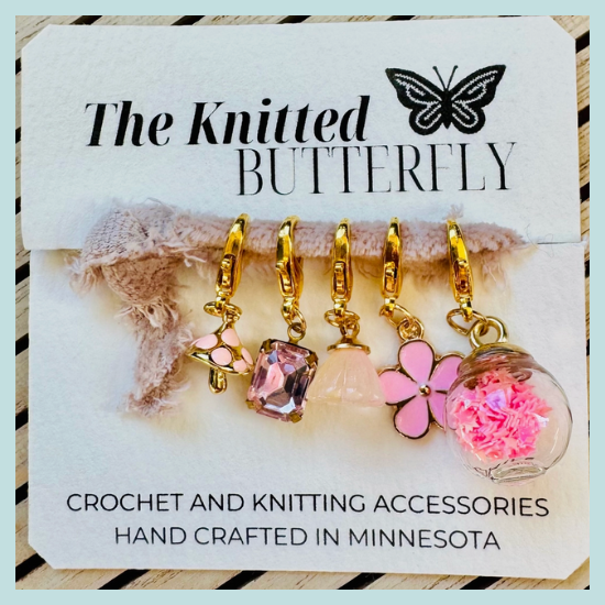 The Knitted Butterfly Stitch Marker Set
