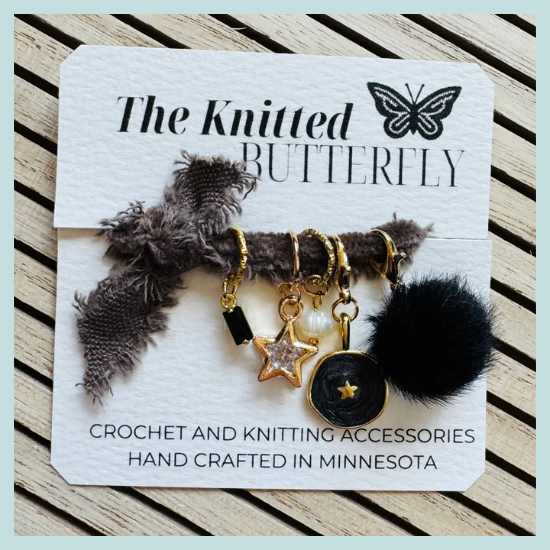 The Knitted Butterfly Stitch Marker Set