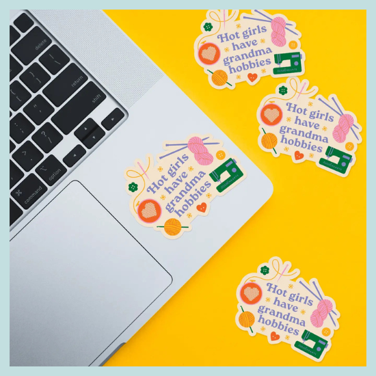 Grandma Hobbies Sticker