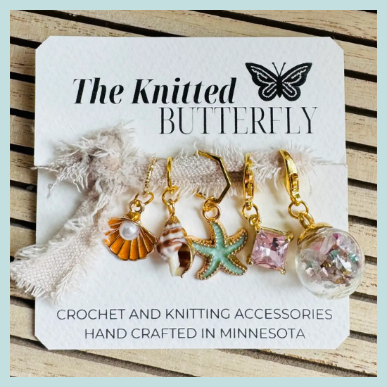 The Knitted Butterfly Stitch Marker Set