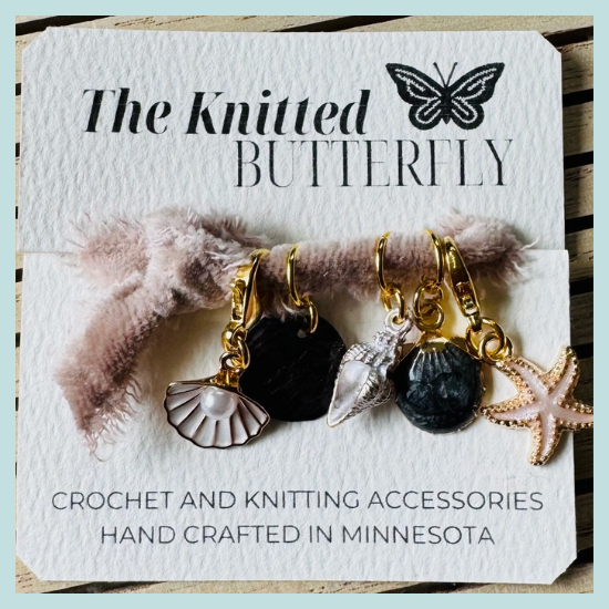 The Knitted Butterfly Stitch Marker Set