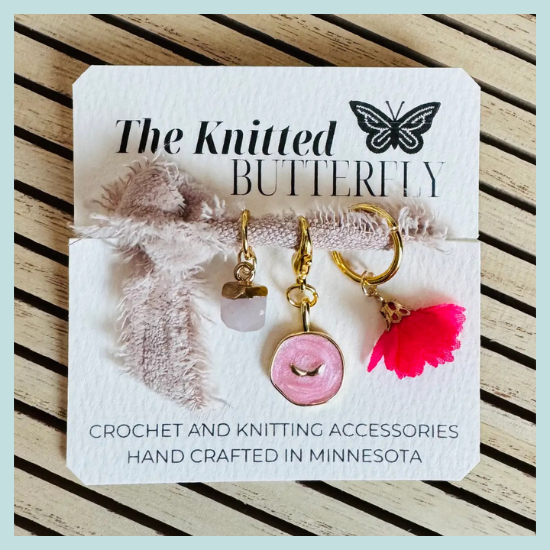 The Knitted Butterfly Stitch Marker Set