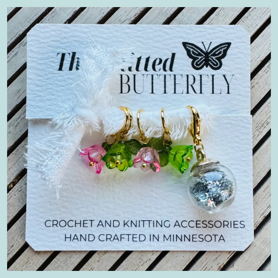 The Knitted Butterfly Stitch Marker Set
