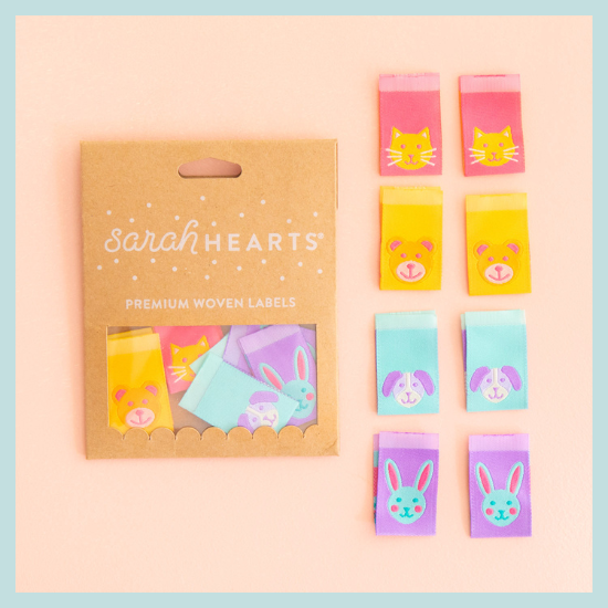 Woven labels - Animal Friends