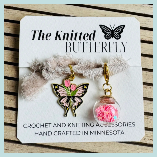 The Knitted Butterfly Stitch Marker Set