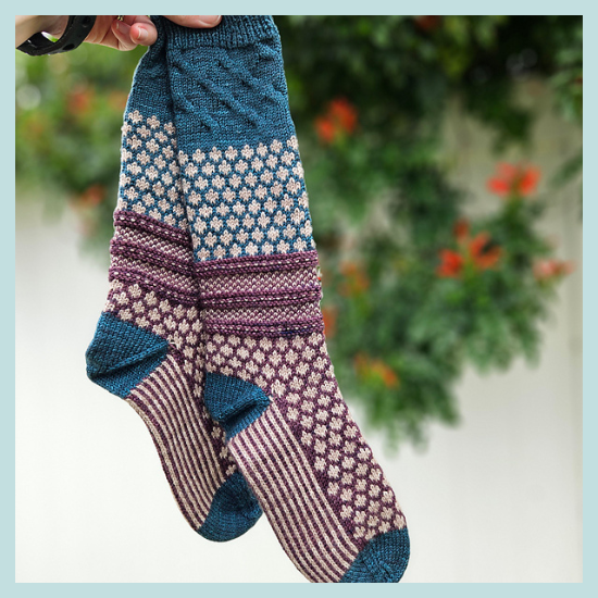 "A Good Day In Polka Dots" Sock Kit