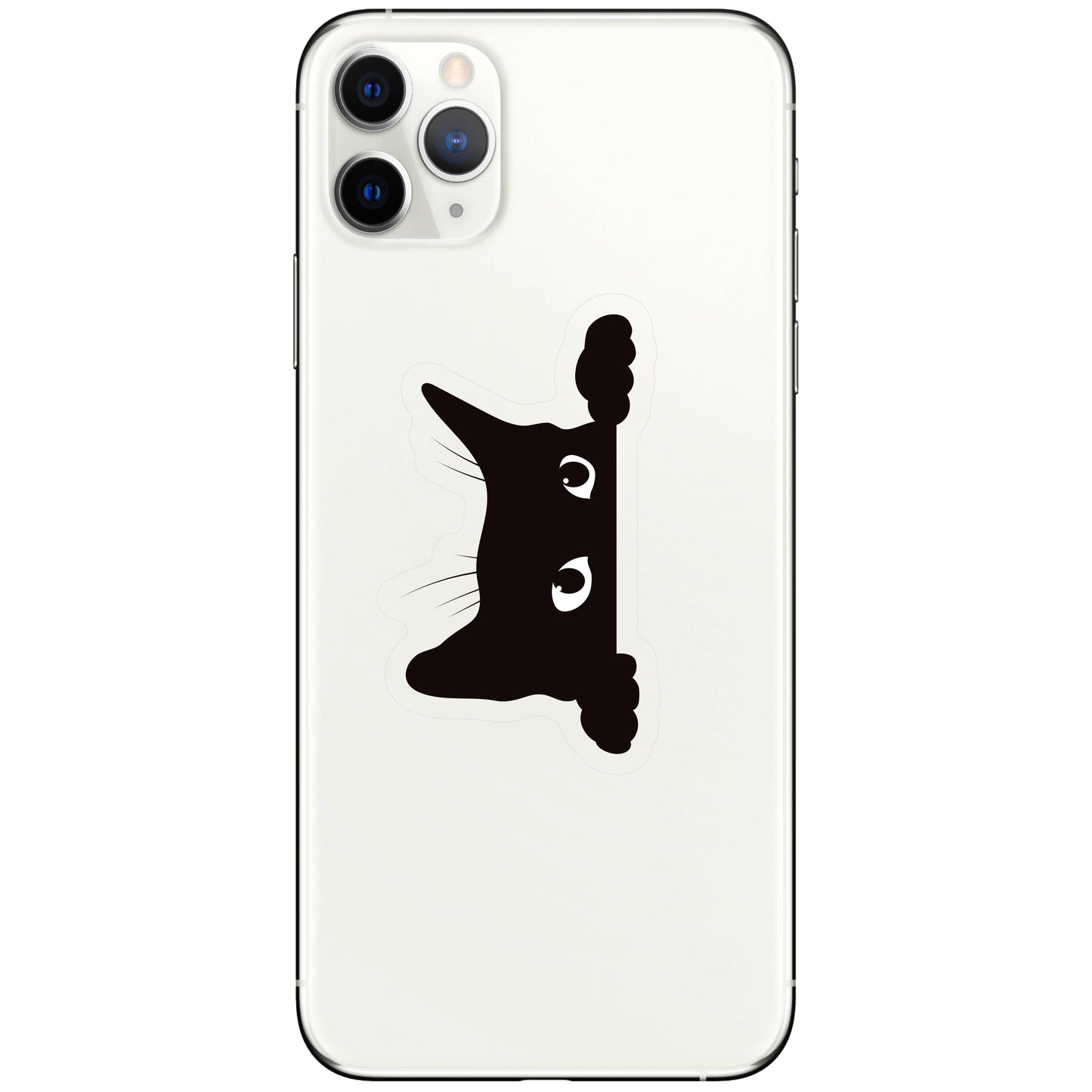 Sneaky Kitty Cat Cute Clear High Quality Vinyl Sticker