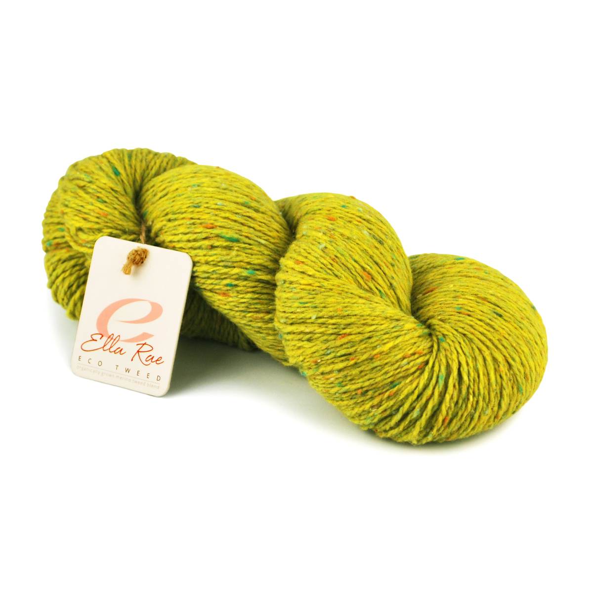 Organic Yarn | Ella Rae Eco Tweed is a blend of Merino wool with polyamide and creates a soft yet strong fiber. This 100% organic yarn is great for knit patterns or crochet patterns: sweaters, scarves, cowls, wraps, and more.