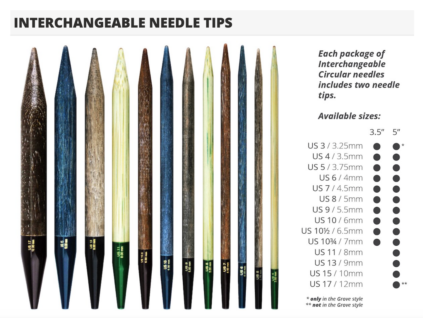 Lykke Blush Knitting Needle Set