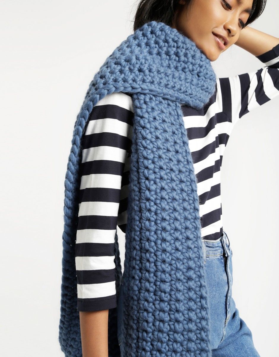 Sweet Intuition Scarf Pattern by Wool and The Gang
