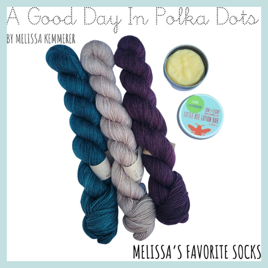 "A Good Day In Polka Dots" Sock Kit