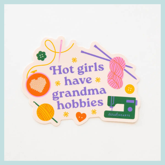 Grandma Hobbies Sticker