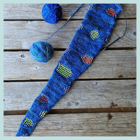 Koigu Painting with Beads Scarf Kit