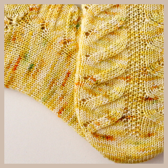 Lemon Squeezy Knitted Sock Pattern