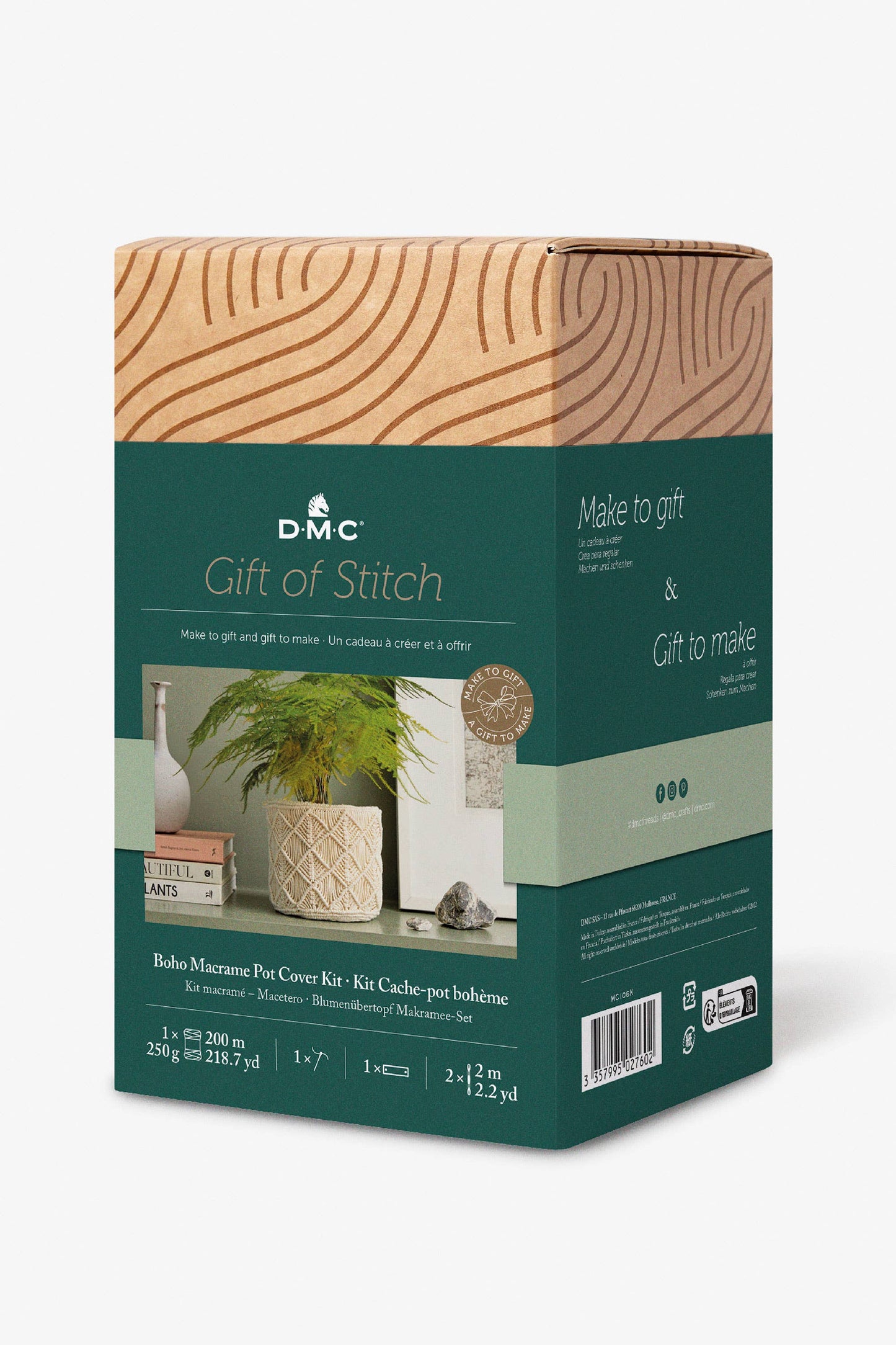 DMC Gift of Stitch Boho Macrame Pot Cover Kit, MC106KS