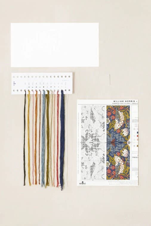 Strawberry Thief Cross Stitch Bookmark Kit BL1170/RE/77