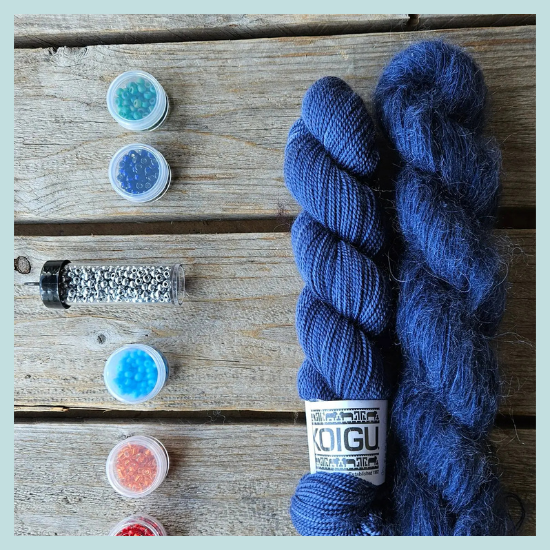Koigu Painting with Beads Scarf Kit
