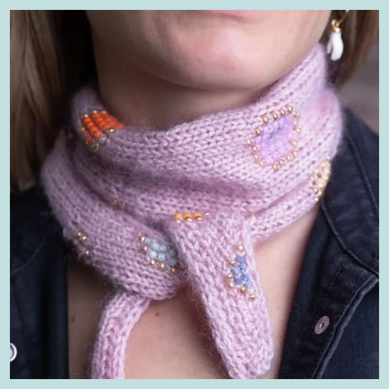 Koigu Painting with Beads Scarf Kit