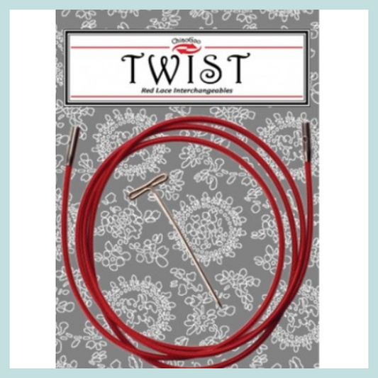 ChiaoGoo Red Lace Twist Interchangeable cables 50"