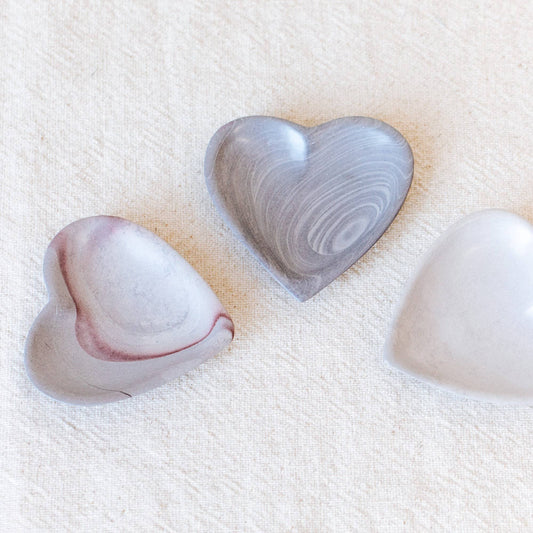 Soapstone Heart Dish: Storm