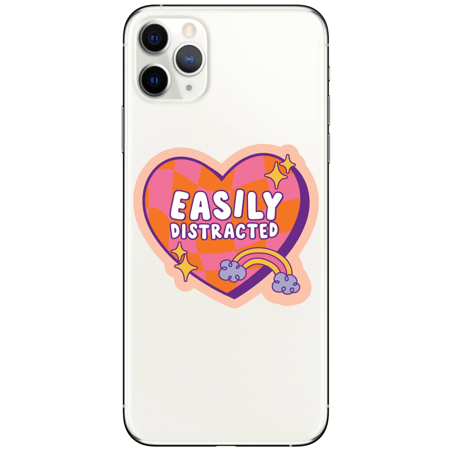 Distracted Mental Health ADHD High Quality Vinyl Sticker