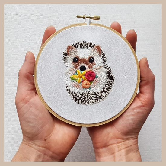 Embroidery Kit - Hedgehog