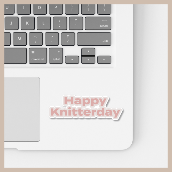 Happy Knitterday Sticker