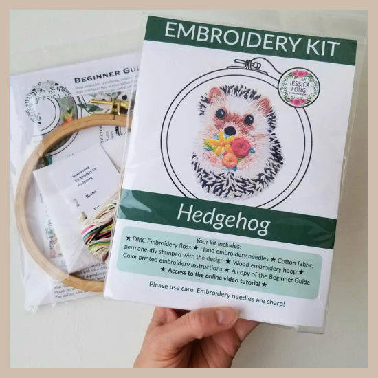 Embroidery Kit - Hedgehog