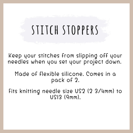 Snowflake Knitting Needle holders | Snowflake Stoppers