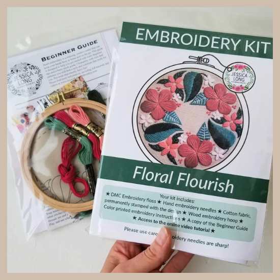 Embroidery Kit - Floral Flourish