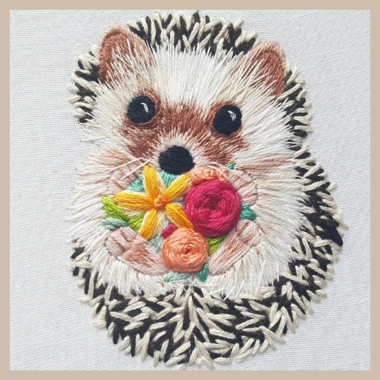 Embroidery Kit - Hedgehog