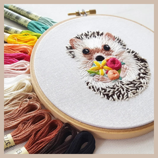 Embroidery Kit - Hedgehog