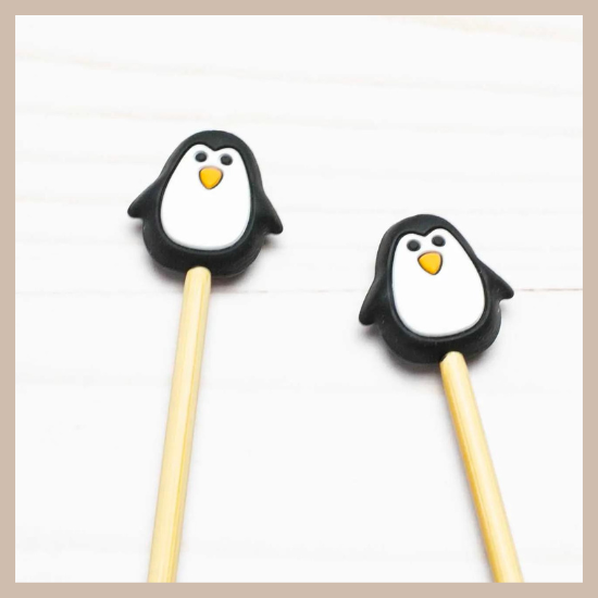 Penguin Knitting Needle holders | Penguin Stoppers