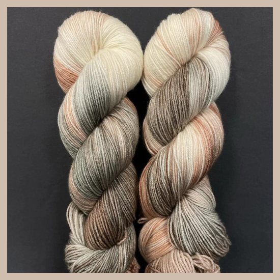 Worsted yarn - Toasted Marshmallow by Forbidden Fiber Co.