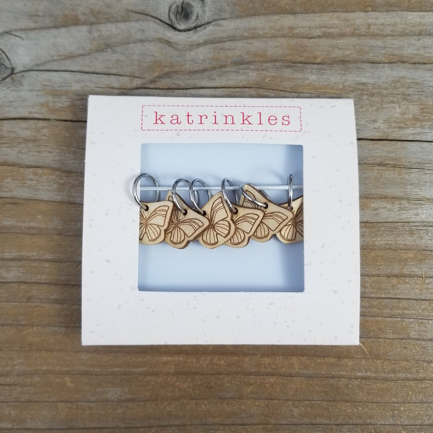 These Butterfly stitch markers come in a set of 6 and they will make your knitting and crochet extra cute.  Stitch markers for knitting | stitch markers for crochet. 