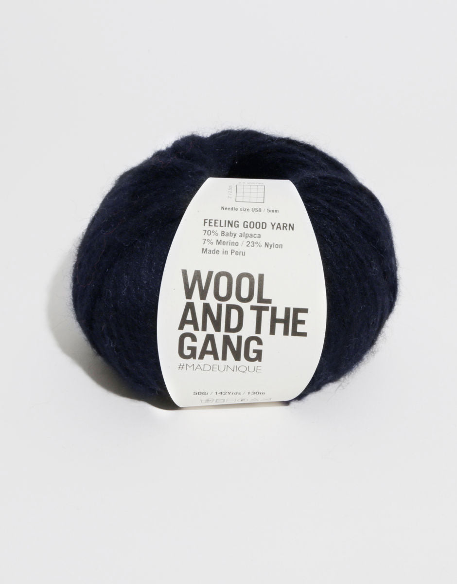 Wool and The Gang Feeling Good Yarn - Midnight Blue