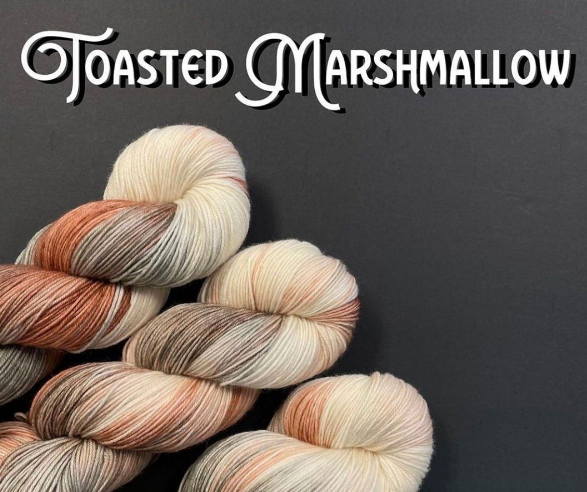 Worsted yarn - Toasted Marshmallow by Forbidden Fiber Co.