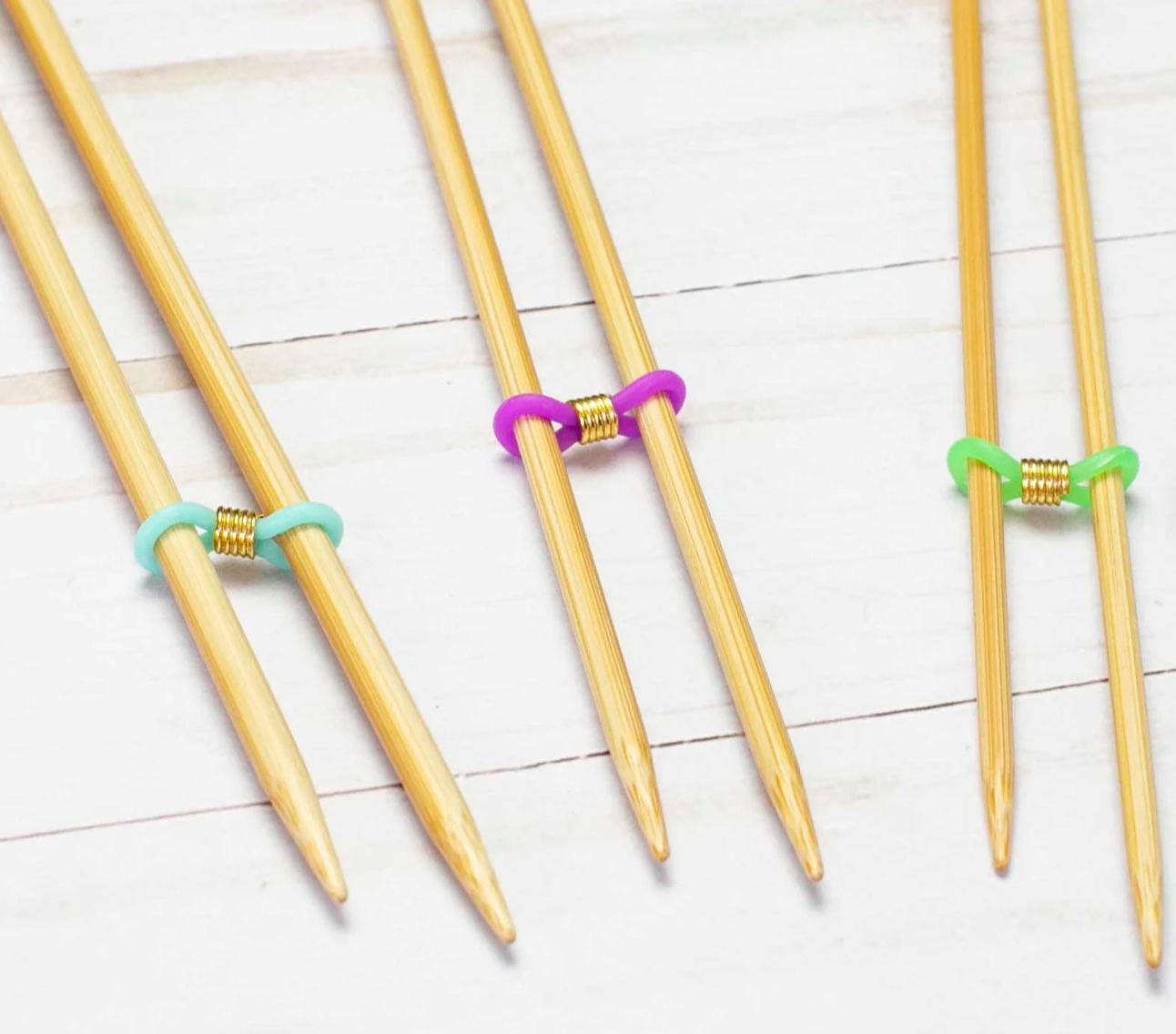 Knitting Needle Stoppers Colorful Knitting Needle Hugger - Temu