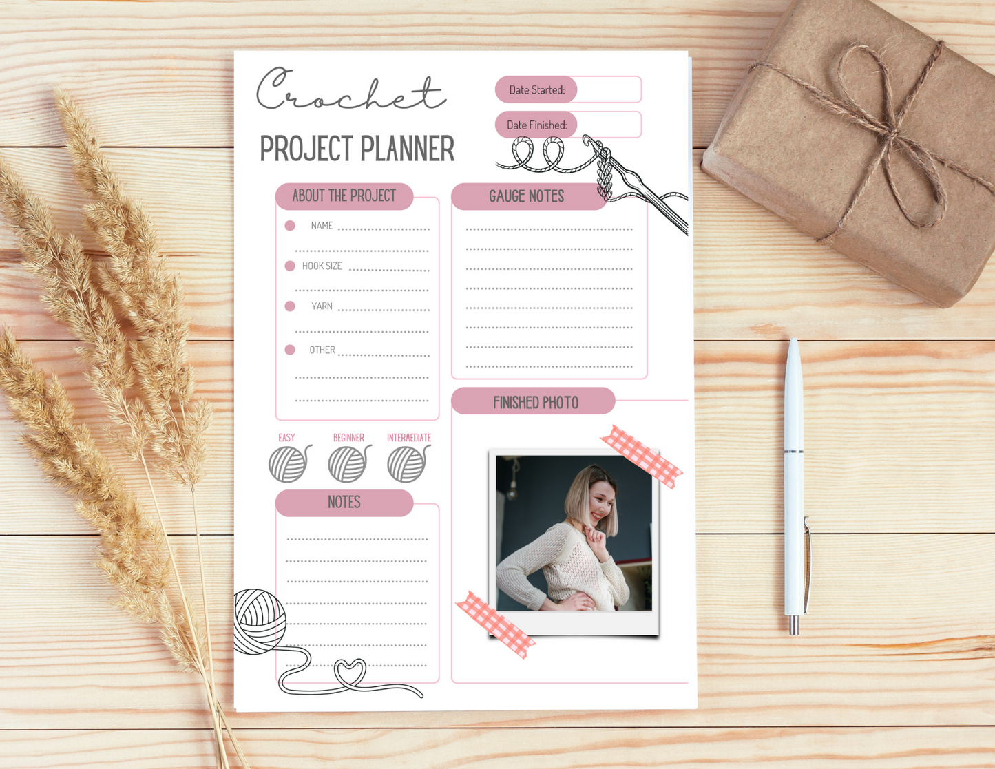 Crochet Journal | Printable Crochet Planner | Digital Download